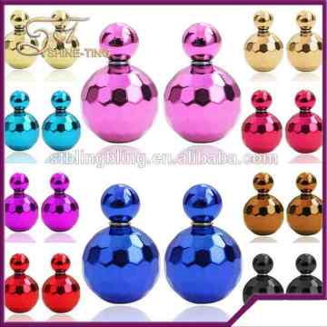 Cheapest candy stud earrings UV earth cut pearl brincos hot selling pendientes