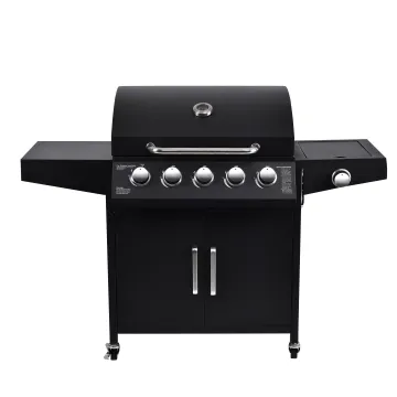 Factory 5 Burner Propane Outdoor Camping BBQ Cooking Oven Grill Barbeque Gas Grill with Side Burner Stove
