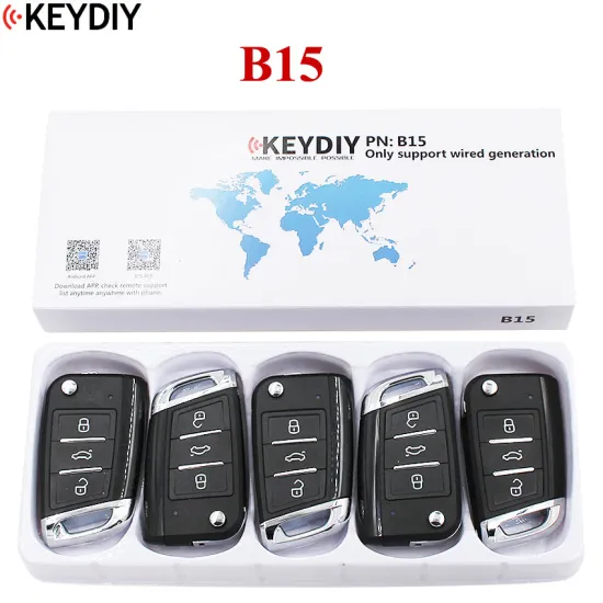 5PCS/LOT, KEYDIY B15 KD-X2 KD900 URG200 KD-X2 Remote Control 3 Buttons Car Key Remote DS Style For KD MINI KD900
