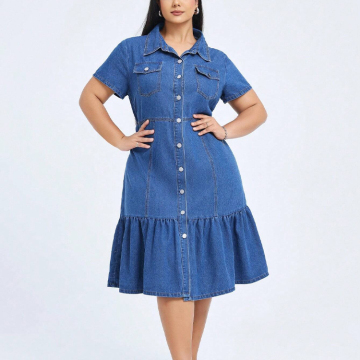 Women's Plus Size Denim Maxi Dress: Comfortable, Cooling, and Stylish Summer Fashion
