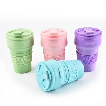 Best Seller Color Box Sport Mug: The Ultimate Collapsible Travel Cup in Food Grade Silicone
