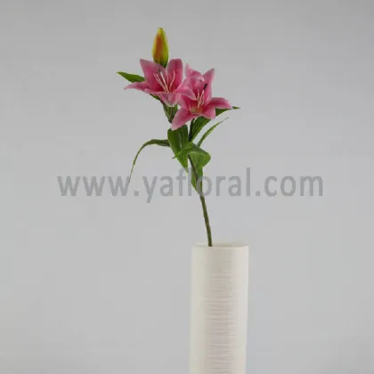 Best-seller Latex lily artificial tiger lily silk flowers for wedding high quality with fresh touch
