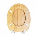 Bambú de asiento de inodoro de baño de madera maciza de madera maciza