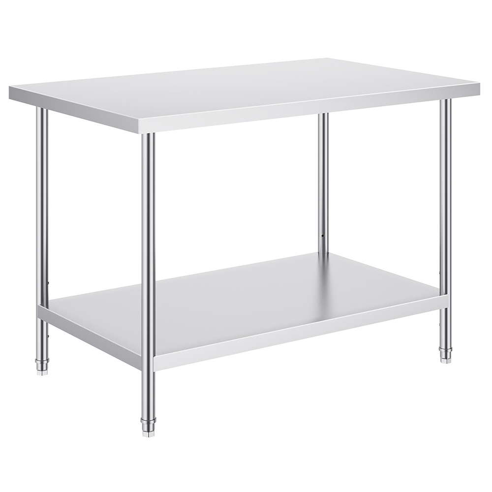 stainless steel table with shelf unit (2)