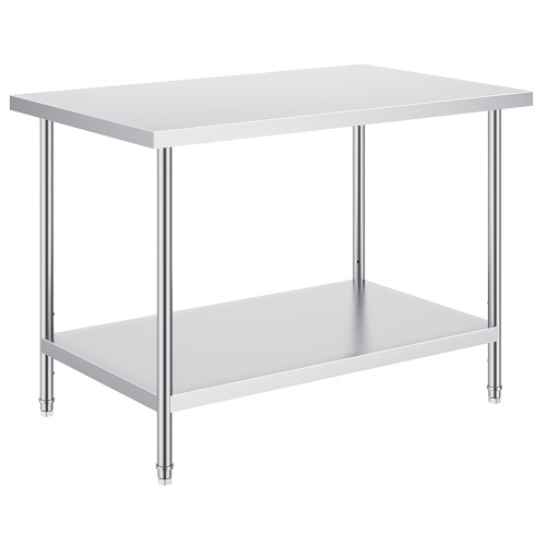 stainless steel work table with wheels stainless steel work table with over shelf Factory