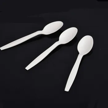 Biodegradable Cornstarch Dinnerware: Wholesale Eco-Friendly Spoon Fork Knife Sets