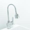 Goose Neck Flexible Pipe Pull Down Basin Faucet