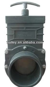 PVC socket ends gate valve