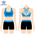 Fashion training vest multi stripe cheer wear