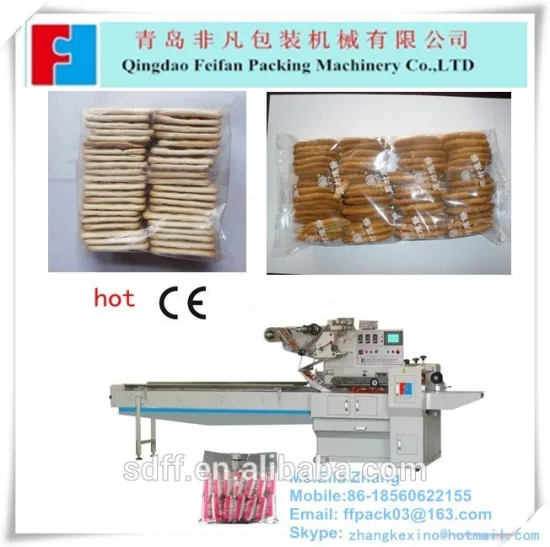 multi-row biscuit on edge wrapping machine with CE certificated