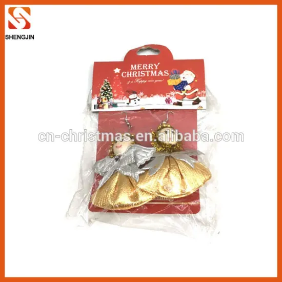 factory direct sale fashion angel christmas earrings