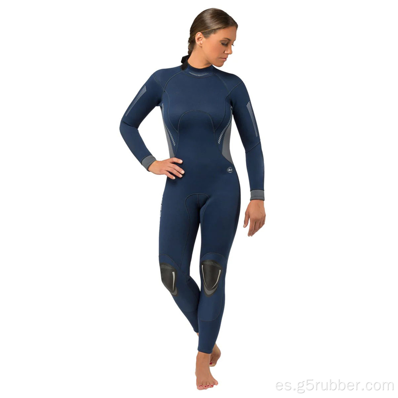 Mujeres 3 mm Back Zip Fullsuits