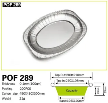 Aluminum food plate