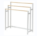 Bathroom MDF Towel Rail Holder - Double Bar Small Package