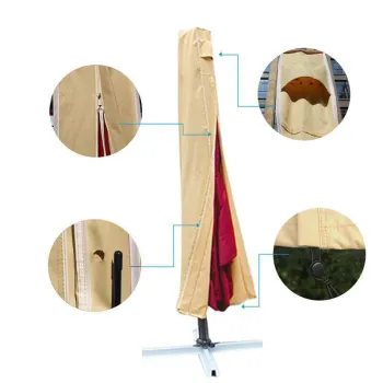 Waterproof UV Protection Umbrella in Black, Beige, Brown, and Green