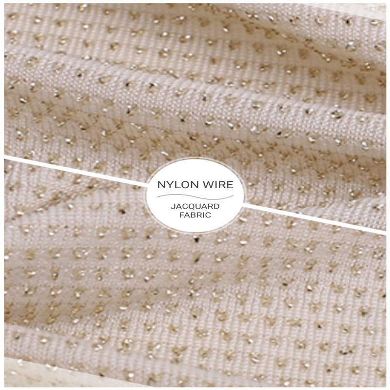 Nylon wire  knitted jacquard fabric. (4)