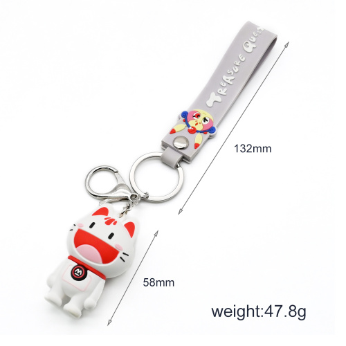 PVC Cartoon Keychain 3D Soft Rubber Cute Anime