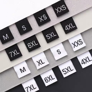 Best Selling Custom Washable Logo Printing Clothing Size Woven Labels