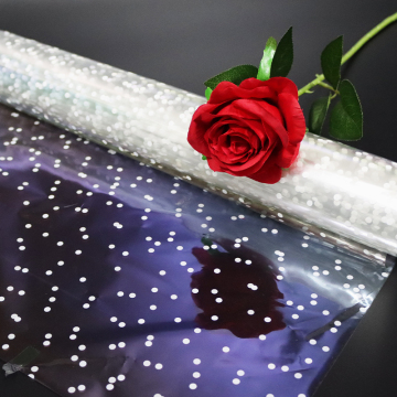 custom size transparent gift wrapping cellophane paper for flower wrapping