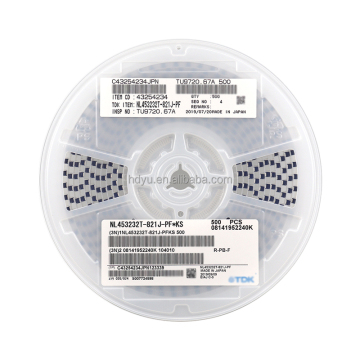 HDYU NL453232T-101J-PF 101J फिक्स्ड IND 100UH 110MA 8 OHM SMD 1812
