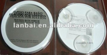 plastic cosmetic mirror with suction cup