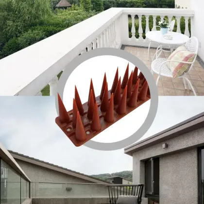 Plastic Bird Repel Spike Mat: Anti-Climb Fence for Deterrent