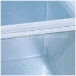 Store mobile island glass freezing showcase