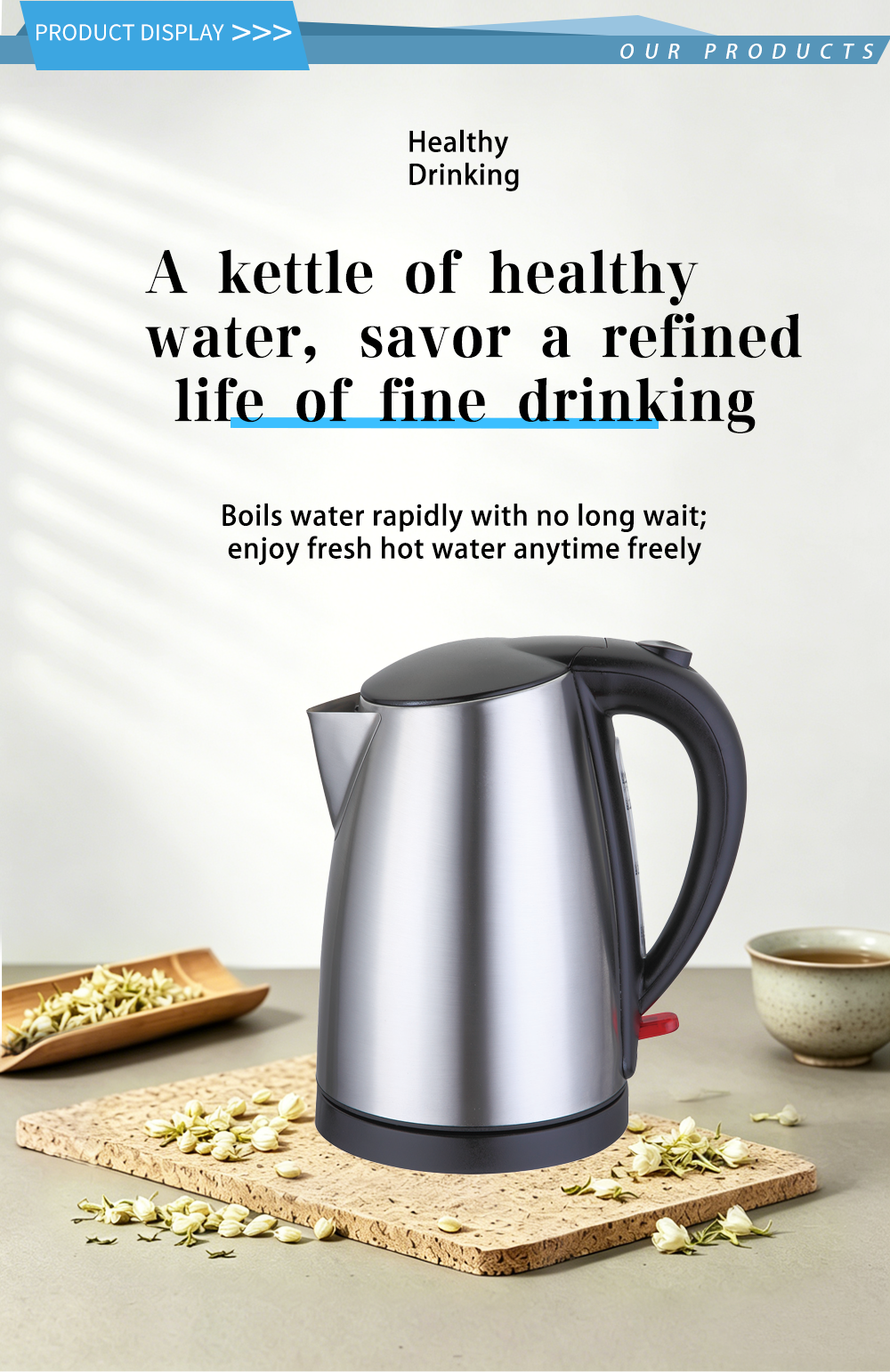 304 stainless steel kettle FK-1205 1