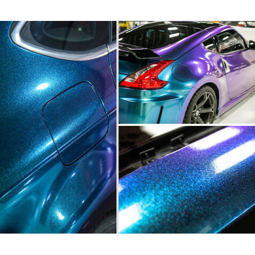 Gloss Diamond Purple Blue Car Wrap ვინილის