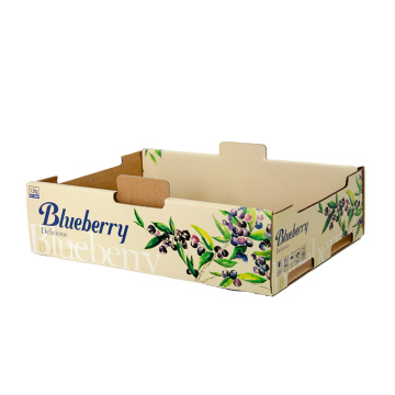 Wholesale Custom Printed Corrugated Paper Boxes for Blueberries