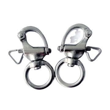Stainless Steel Rigging Hardware: Heavy Duty Snap Shackle with D Ring and Swivel Bail