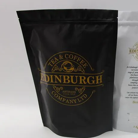 customized logo tea coffee doypack packaging bag