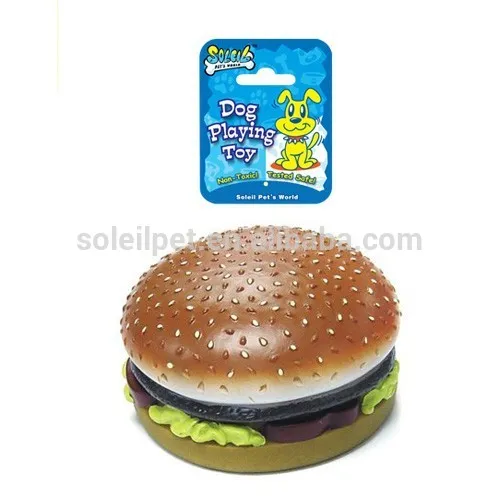 2015 Top Seller Vinyl Toy Dog Toy Jumbo Hamburger