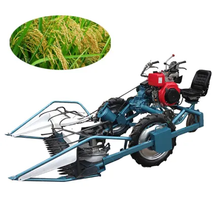 World Rice Harvester: Factory Supply Rice Cutting and Bundle Harvest Machine Agricultural Machinery Equipment