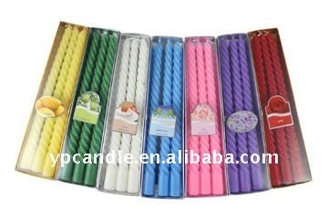 12" Spiral Tapered Candle (3-in-1)