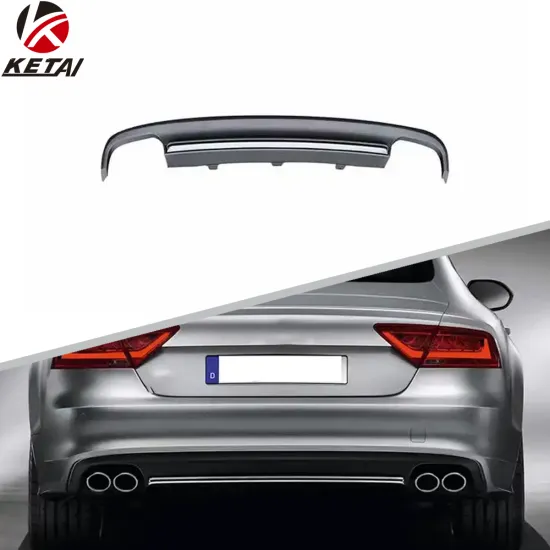 Auto Car Bumper Modified S7 Style Rear Diffuser for AUDI A7 2012-2015