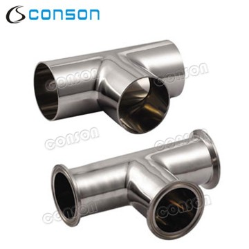 Food Grade Stainless steel Tee fitting