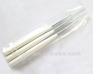 3pcs Nail Gel Brush Set for Nail Art
