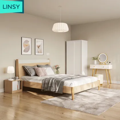 Linsy Modern Minimalist 1.5m Double Bed Set