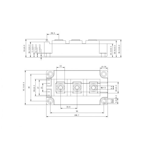 62mm module with fast Trench/Fieldstop IGBT and Fast Recovery Diode