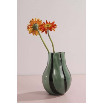 Wood Vase Trendy Ceramics Stripe Vase Supplier