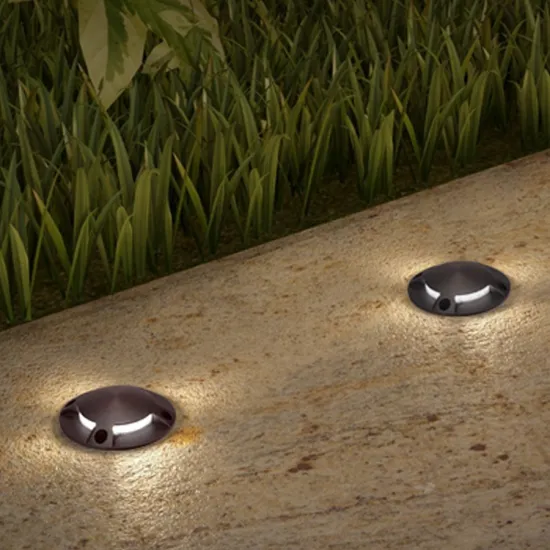 Modern Garden Waterproof Deck Lights - DC12V to DC24V Round Aluminum Buried Outdoor LED