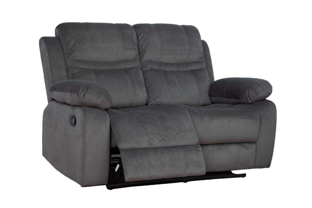 New Design Velvet Fabric Recliner Sofa Set