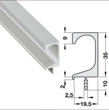 Indischer Markt G -Handle Ich gehe mit Küchenschrank Aluminiumprofil ab