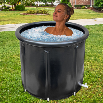 Beige Acrylic Square Ice Bath Chiller Tub with Chilling Machine - Best Seller