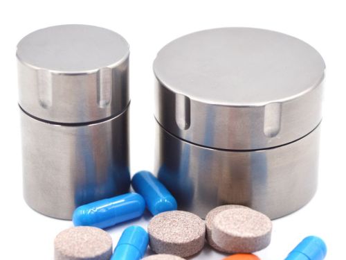 Custodie per pillole impermeabile in titanio portatile personalizzato