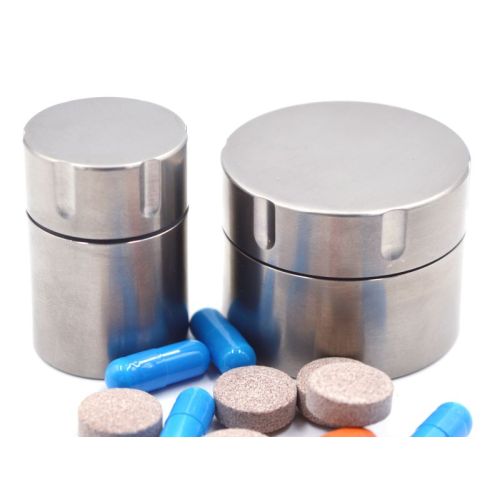 Custom Portable Titanium Waterproof Pill Container Box Cases