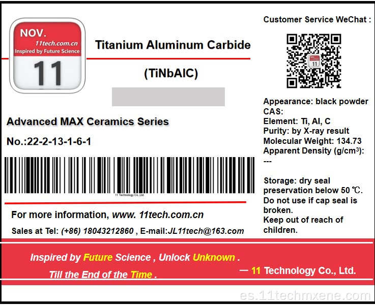 Materiales de fase máxima de metal mixto Tinbalc