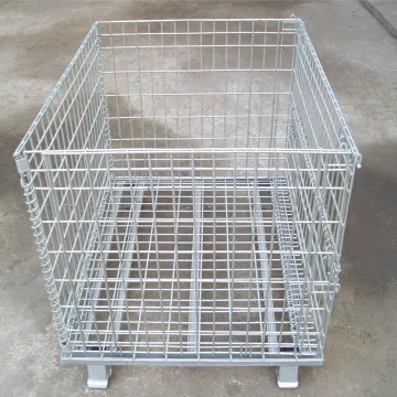 Warehouse Pallet Mesh Cage With Top Cover