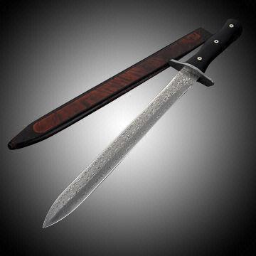 345mm Sweden Damascus Sword